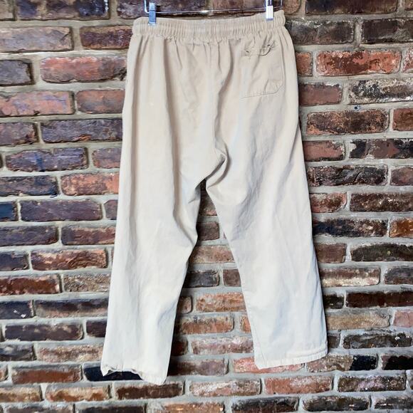 Oak + Fort Tan Beige Pull-On Straight Leg Drawstring Pants Women's Size Small - Picture 5 of 5
